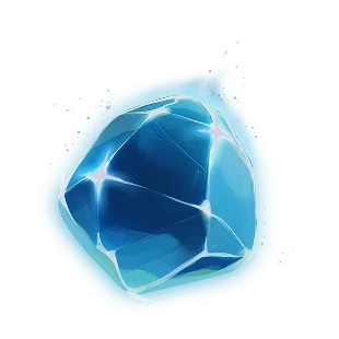 Blue crystal jackpot symbol